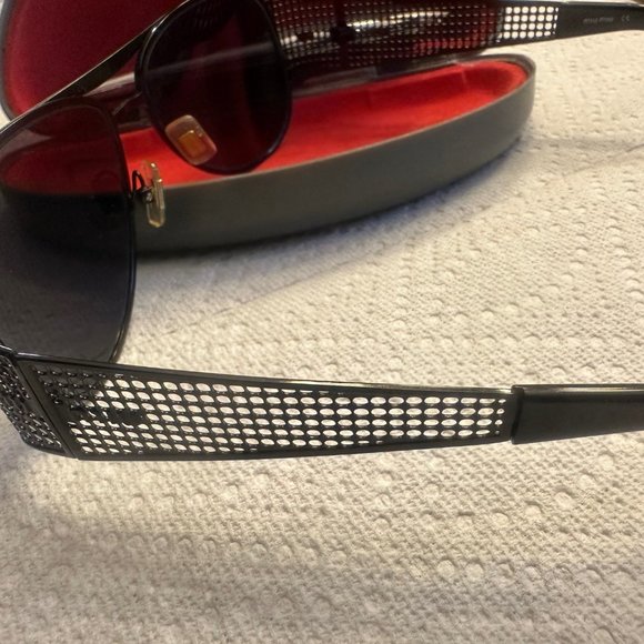 Miu Miu by Prada Metallic Mesh Aviators ( Unisex) - Picture 10 of 10